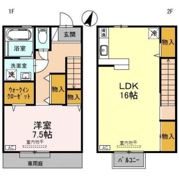 間取り図 メゾネット 間取り図