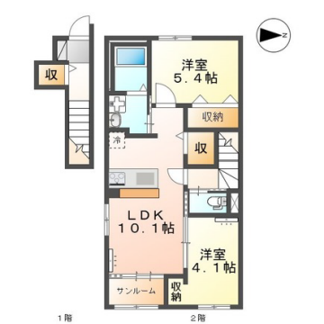 間取り図 サンルーム 間取り図