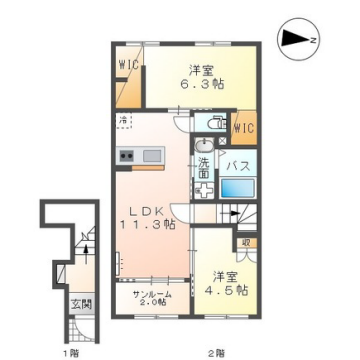 間取り図 サンルーム 間取り図