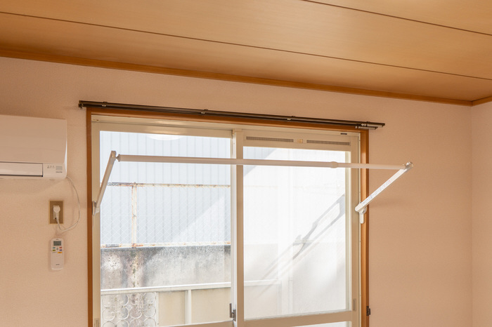 洗面所 室内物干し 写真14